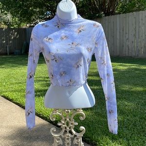 Forever 21 Cherub angel long sleeve top, mesh fabric ❗️SMOKE FREE HOME❗️